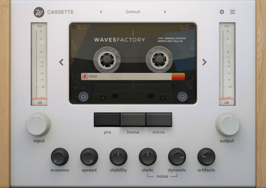 Cassette, Vintage tape simulator